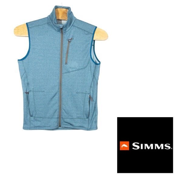 Simms Fishing Full Zip Vest Mens Large Outdoors Gorpcore‎ Camping Boating - Picture 1 of 8